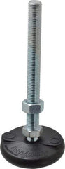 Gibraltar - M16 Bolt Thread, Studded Pivotal Stud Mount Leveling Pad & Mount - 2,270 Kg Capacity, 76mm Base Diam - Apex Tool & Supply