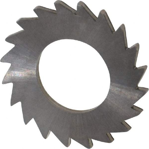 Made in USA - 1" Diam x 1/16" Blade Thickness x 1/2" Arbor Hole Diam, 20 Tooth Slitting and Slotting Saw - Arbor Connection, Solid Carbide, Concave Ground - Apex Tool & Supply