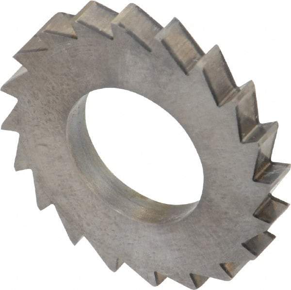 Made in USA - 1" Diam x 1/8" Blade Thickness x 1/2" Arbor Hole Diam, 20 Tooth Slitting and Slotting Saw - Arbor Connection, Solid Carbide, Concave Ground - Apex Tool & Supply