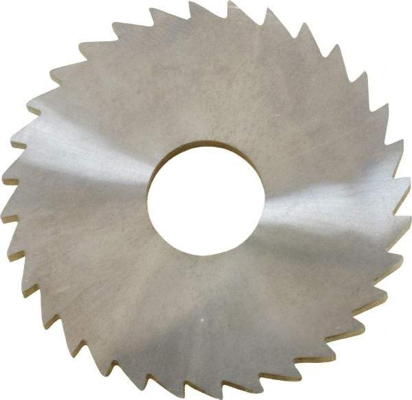 Made in USA - 1-3/4" Diam x 1/8" Blade Thickness x 1/2" Arbor Hole Diam, 32 Tooth Slitting and Slotting Saw - Arbor Connection, Solid Carbide, Concave Ground - Apex Tool & Supply
