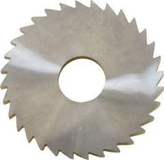Made in USA - 1-3/4" Diam x 1/8" Blade Thickness x 1/2" Arbor Hole Diam, 32 Tooth Slitting and Slotting Saw - Arbor Connection, Solid Carbide, Concave Ground - Apex Tool & Supply