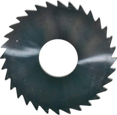 Made in USA - 1-1/2" Diam x 1/16" Blade Thickness x 1/2" Arbor Hole Diam, 32 Tooth Slitting and Slotting Saw - Arbor Connection, Uncoated, Solid Carbide, Concave Ground - Apex Tool & Supply