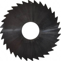 Made in USA - 1-3/4" Diam x 0.0313" Blade Thickness x 1/2" Arbor Hole Diam, 32 Tooth Slitting and Slotting Saw - Arbor Connection, Uncoated, Solid Carbide, Concave Ground - Apex Tool & Supply
