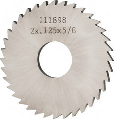 Made in USA - 2" Diam x 1/8" Blade Thickness x 5/8" Arbor Hole Diam, 36 Tooth Slitting and Slotting Saw - Arbor Connection, Solid Carbide, Concave Ground - Apex Tool & Supply