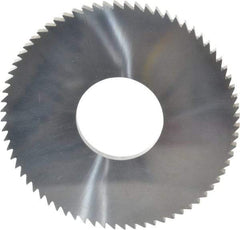 Made in USA - 2-3/4" Diam x 1/8" Blade Thickness x 1" Arbor Hole Diam, 72 Tooth Slitting and Slotting Saw - Arbor Connection, Solid Carbide, Concave Ground - Apex Tool & Supply