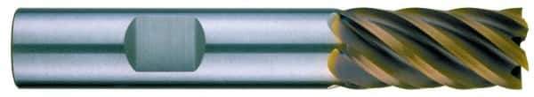 RobbJack - 1/2", 6 Flute, Single End, Solid Carbide, 0.0060 - 0.0090" Corner Radius End Mill - 3" OAL, 40° Helix, Right Hand Flute, 1" LOC, Right Hand Cut - Apex Tool & Supply