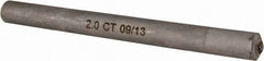 Made in USA - 2 Carat Single Point Diamond Dresser - 3" Long x 1/2" Shank Diam - Apex Tool & Supply