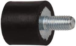 Tech Products - 18 Lb Capacity, 10-32 Plate/Stud Vibration Isolator - 9/16" Diam, 1/2" High - Apex Tool & Supply