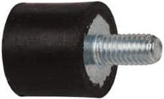 Tech Products - 18 Lb Capacity, 10-32 Plate/Stud Vibration Isolator - 9/16" Diam, 1/2" High - Apex Tool & Supply