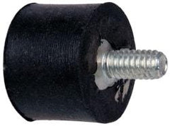 Tech Products - 45 Lb Capacity, 1/4-20 Plate/Stud Vibration Isolator - 1" Diam, 3/4" High - Apex Tool & Supply