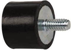 Tech Products - 75 Lb Capacity, 1/4-20 Plate/Stud Vibration Isolator - 1" Diam, 3/4" High - Apex Tool & Supply