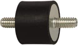 Tech Products - 50 Lb Capacity, 1/4-20 Stud/Stud Vibration Isolator - 1" Diam, 3/4" High - Apex Tool & Supply