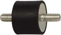 Tech Products - 50 Lb Capacity, 1/4-20 Stud/Stud Vibration Isolator - 1" Diam, 3/4" High - Apex Tool & Supply