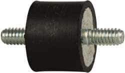 Tech Products - 55 Lb Capacity, 1/4-20 Stud/Stud Vibration Isolator - 1" Diam, 3/4" High - Apex Tool & Supply