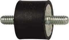 Tech Products - 55 Lb Capacity, 1/4-20 Stud/Stud Vibration Isolator - 1" Diam, 3/4" High - Apex Tool & Supply