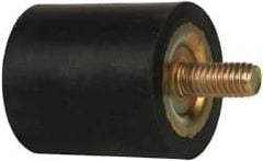 Tech Products - 100 Lb Capacity, 5/16-18 Plate/Stud Vibration Isolator - 1-3/8" Diam, 1-1/2" High - Apex Tool & Supply