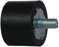 Tech Products - 96 Lb Capacity, 5/16-18 Plate/Stud Vibration Isolator - 1-3/8" Diam, 1" High - Apex Tool & Supply