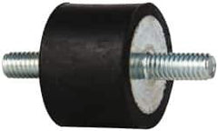 Tech Products - 105 Lb Capacity, 5/16-18 Stud/Stud Vibration Isolator - 1-1/2" Diam, 1" High - Apex Tool & Supply