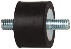 Tech Products - 135 Lb Capacity, 3/8-16 Stud/Stud Vibration Isolator - 1-1/2" Diam, 1" High - Apex Tool & Supply