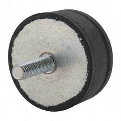 Tech Products - 760 Lb Capacity, 1/2-13 Plate/Stud Vibration Isolator - 3-1/8" Diam, 1-1/2" High - Apex Tool & Supply