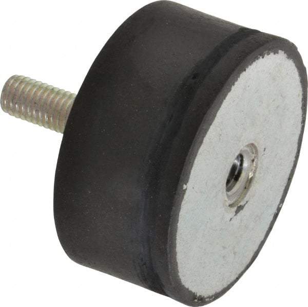 Tech Products - 980 Lb Capacity, 1/2-13 Plate/Stud Vibration Isolator - 3-1/8" Diam, 1-1/2" High - Apex Tool & Supply