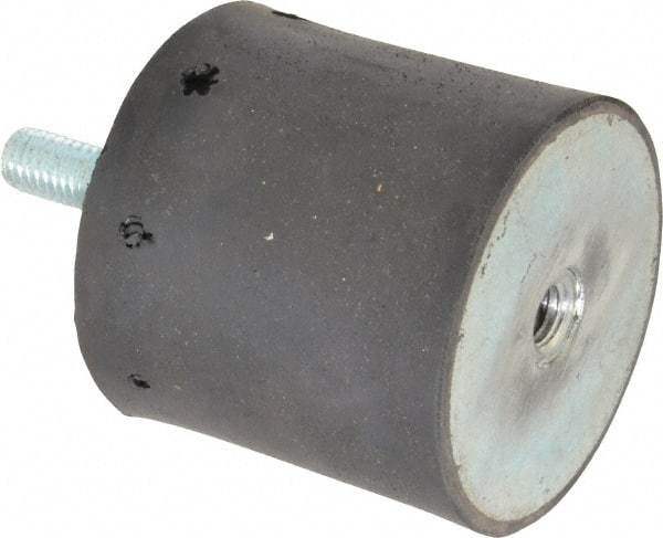 Tech Products - 250 Lb Capacity, 1/2-13 Plate/Stud Vibration Isolator - 3-1/8" Diam, 3" High - Apex Tool & Supply