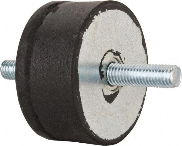 Tech Products - 540 Lb Capacity, 1/2-13 Stud/Stud Vibration Isolator - 3-1/8" Diam, 1-1/2" High - Apex Tool & Supply
