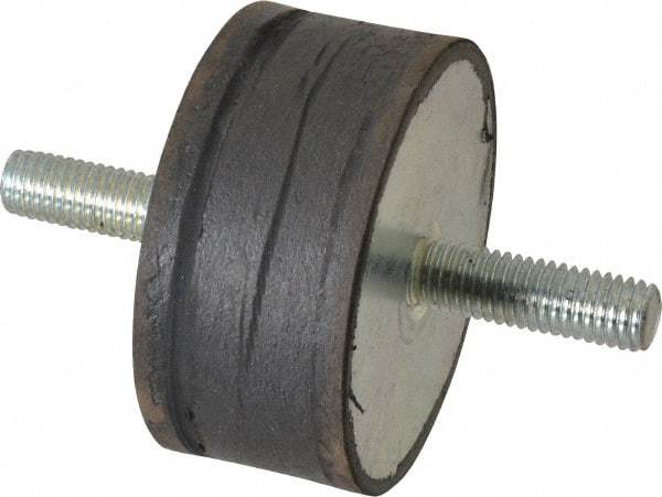 Tech Products - 760 Lb Capacity, 1/2-13 Stud/Stud Vibration Isolator - 3-1/8" Diam, 1-1/2" High - Apex Tool & Supply