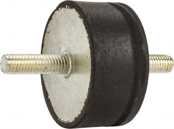 Tech Products - 980 Lb Capacity, 1/2-13 Stud/Stud Vibration Isolator - 3-1/8" Diam, 1-1/2" High - Apex Tool & Supply