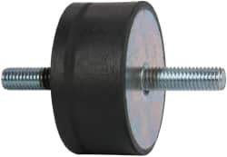 Tech Products - 1815 Lb Capacity, 1/2-13 Stud/Stud Vibration Isolator - 3-1/8" Diam, 1-1/2" High - Apex Tool & Supply