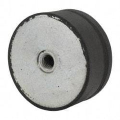 Tech Products - 950 Lb Capacity, 1/2-13 Plate/Plate Vibration Isolator - 3-1/8" Diam, 1-1/2" High - Apex Tool & Supply