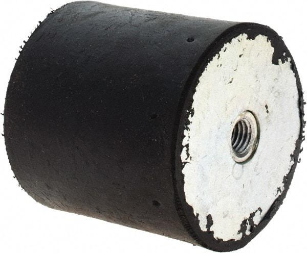 Tech Products - 410 Lb Capacity, 1/2-13 Plate/Plate Vibration Isolator - 3-1/8" Diam, 3" High - Apex Tool & Supply