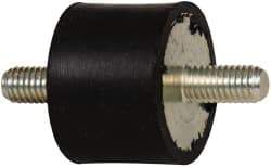 Tech Products - 55 Lb Capacity, M6 Stud/Stud Vibration Isolator - 25mm Diam, 19mm High - Apex Tool & Supply