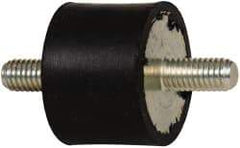 Tech Products - 55 Lb Capacity, M6 Stud/Stud Vibration Isolator - 25mm Diam, 19mm High - Apex Tool & Supply