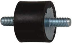 Tech Products - 60 Lb Capacity, M6 Stud/Stud Vibration Isolator - 25mm Diam, 19mm High - Apex Tool & Supply