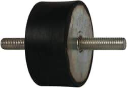 Tech Products - 360 Lb Capacity, M12 Stud/Stud Vibration Isolator - 79mm Diam, 38mm High - Apex Tool & Supply