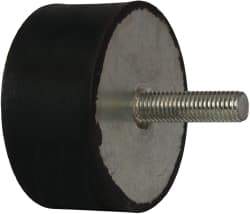 Tech Products - 1815 Lb Capacity, M12 Plate/Stud Vibration Isolator - 79mm Diam, 38mm High - Apex Tool & Supply