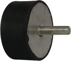 Tech Products - 1815 Lb Capacity, M12 Plate/Stud Vibration Isolator - 79mm Diam, 38mm High - Apex Tool & Supply
