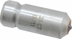Made in USA - 1/4 Carat Single Point Diamond Dresser - 1-1/8" Long x 7/16" Shank Diam - Apex Tool & Supply