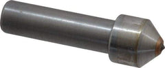 Made in USA - 1/4 Carat Single Point Diamond Dresser - 1-1/2" Long x 7/16" Shank Diam, 5/8" Diam x 5/8" Thick Head - Apex Tool & Supply