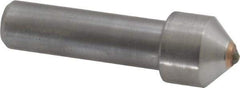 Made in USA - 1/2 Carat Single Point Diamond Dresser - 1-1/2" Long x 7/16" Shank Diam, 5/8" Diam x 5/8" Thick Head - Apex Tool & Supply