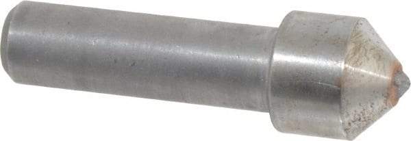 Made in USA - 3/4 Carat Single Point Diamond Dresser - 1-1/2" Long x 7/16" Shank Diam, 5/8" Diam x 5/8" Thick Head - Apex Tool & Supply