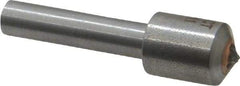 Made in USA - 3/4 Carat Single Point Diamond Dresser - 1-1/8" Long x 1/4" Shank Diam, 7/16" Diam x 5/8" Thick Head - Apex Tool & Supply
