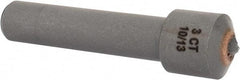 Made in USA - 3 Carat Single Point Diamond Dresser - 2" Long x 7/16" Shank Diam, 5/8" Diam x 5/8" Thick Head - Apex Tool & Supply