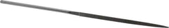 Grobet - 5-1/2" OAL Very Fine Three Square Needle Diamond File - 2-1/2 LOC, 220 Grit - Apex Tool & Supply