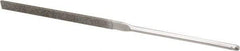 Grobet - 5-1/2" OAL Fine Equalling Needle Diamond File - 2-1/2 LOC, 220 Grit - Apex Tool & Supply