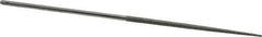 Grobet - 5-1/2" OAL Very Fine Round Needle Diamond File - 2-1/2 LOC, 220 Grit - Apex Tool & Supply