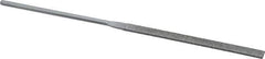 Grobet - 5-1/2" OAL Medium Equalling Needle Diamond File - 2-1/2 LOC, 126 Grit - Apex Tool & Supply