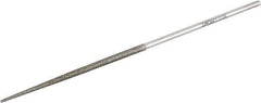 Grobet - 5-1/2" OAL Fine Round Needle Diamond File - 2-1/2 LOC, 126 Grit - Apex Tool & Supply