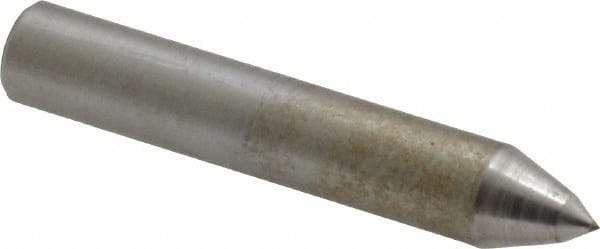 Made in USA - 1-1/2" Long x 1/4" Shank Diam Single Point Diamond Dresser - 70° Included Angle - Apex Tool & Supply